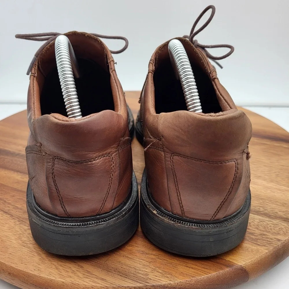 Johnston‎ & Murphy Shoes Mens Size 9 M Brown Sheepskin Waterproof XC4 Oxfords